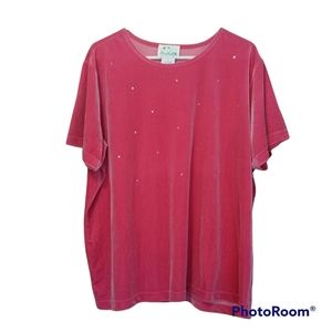 The Quacker Factory Short Sleeve Ladies Top Size 1